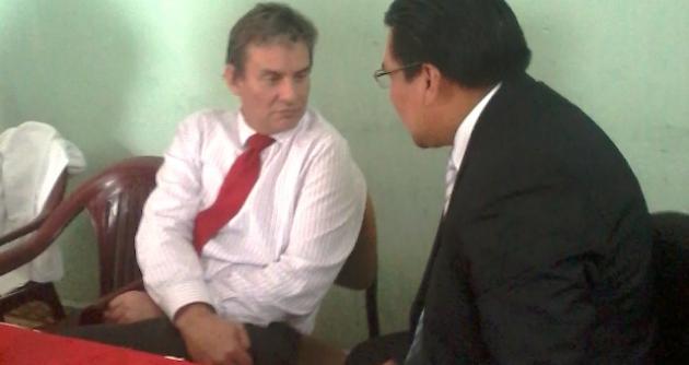 Reunión se produjo ayer, durante la visita del presidente de la República.