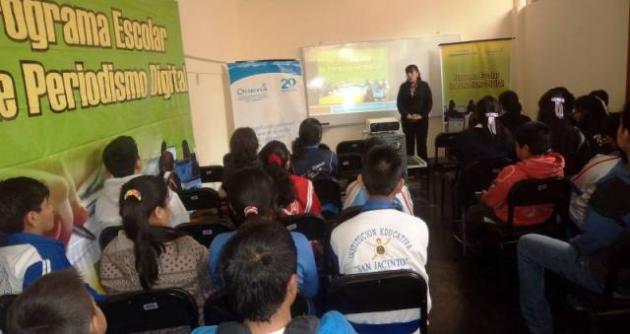 Taller sobre la Educación para el Desarrollo Sostenible para periodistas escolares.