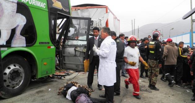 Cifras alarmantes. En lo que va de este año se han registrado 53 accidentes de tránsito en las carreteras de Ancash.