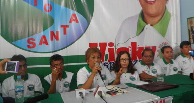 Rosa María Bartra fue presentada oficialmente como candidata a la presidencia regional de Áncash por el grupo político Río Santa Caudaloso.