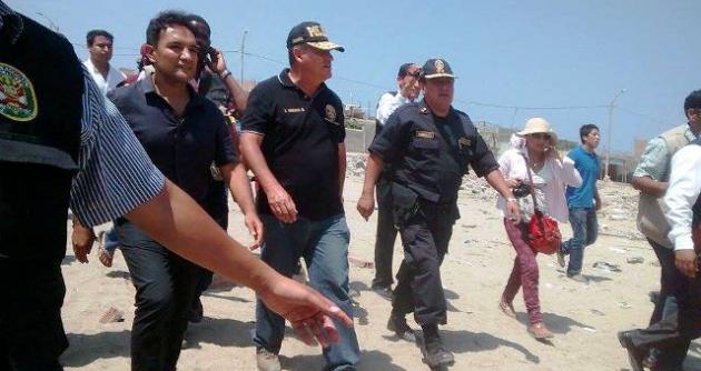 Daniel Urresti llegó esta mañana a Nuevo chimbote.