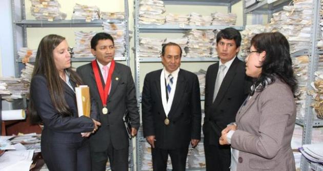 Visita del presidente de la Corte Superior de Justicia de Áncash.