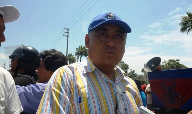 Alcalde del centro poblado de Cambio Puente, Pablo Izaguirre Cabrera.