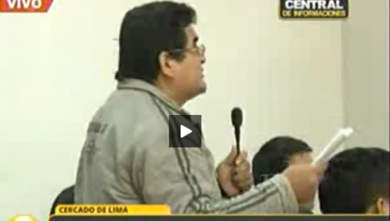 César Álvarez en la Sala Penal Nacional esta mañana volvió a alegar inocencia. (Foto: RPP)
