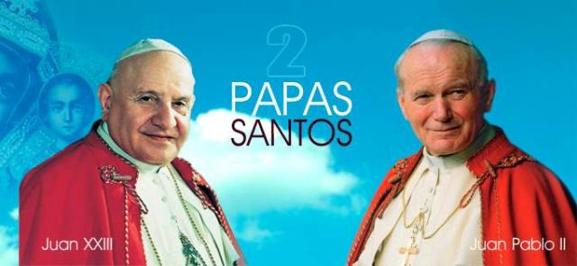 Este domingo Juan XXII y Juan Pablo II serán elevados a Santos.