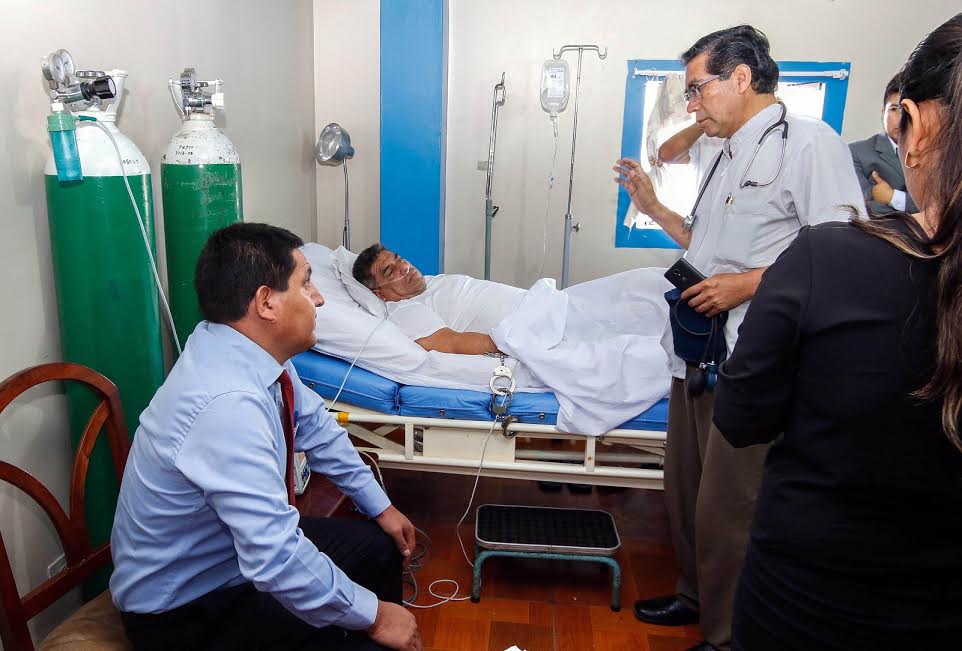 El exadministrador del MP permanece internado en la clínica San Pablo de Chimbote