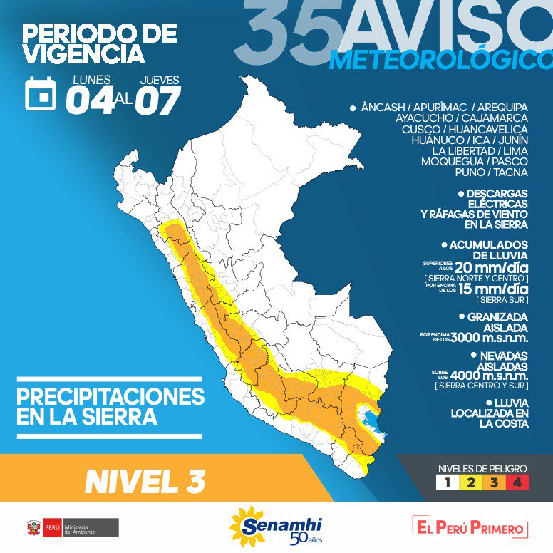 Foto cortesía Senamhi