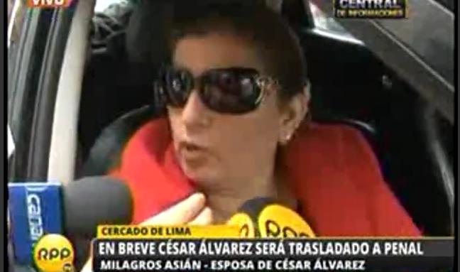 La esposa de César Álvarez, Milagros Asián,ahora arremetió contra el presidente Ollanta Humala y su esposa.