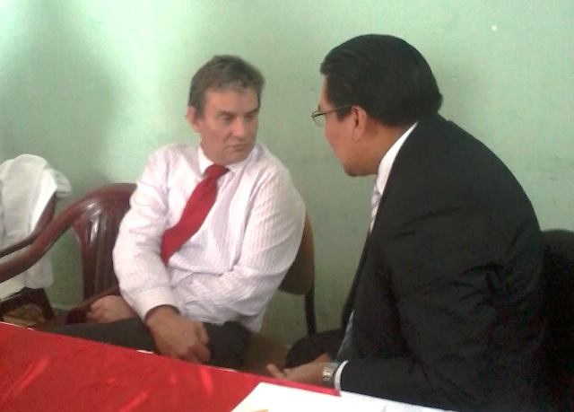 Reunión se produjo ayer, durante la visita del presidente de la República.