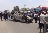 Aparatoso accidente en el cono sur felizmente no dejó heridos.