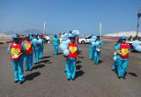 Desfile en Chimbote por Semana de la Vacunación.