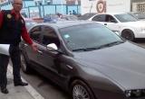 Este es el lujoso auto Alfa Romeo que era utilizado por el delincuente "Goro" para sus actos delictivos así como para su uso personal.