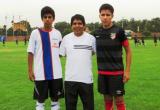 Walter Soto con Junior Vara y Ronaldo Sosa en Lima.
