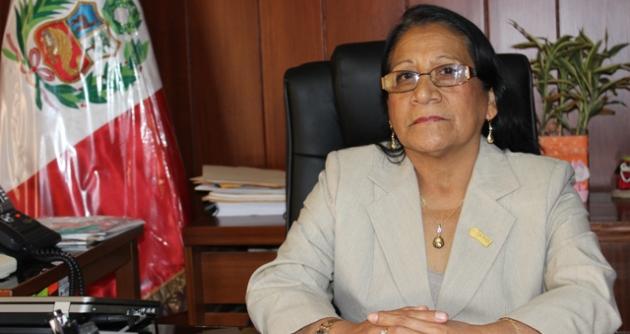 Dra. América Odar Rosario, rectora de la UNS.