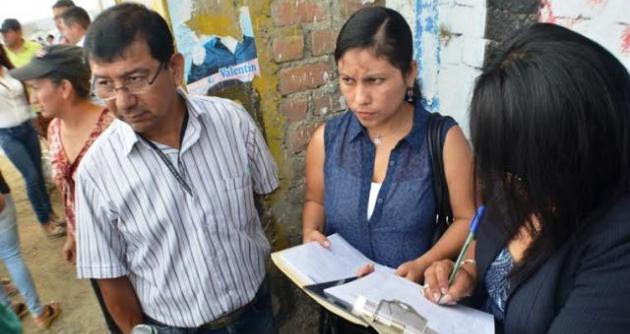 Personal de la comuna llegó hasta lugar para levantar un acta de lo ocurrido.