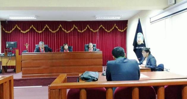 Esta tarde se llevó a cabo la audiencia del caso "Sánchez Colona" en la Sala de Apelaciones. (Foto Milton Palpa)