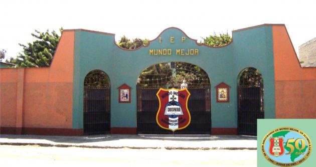 Fachada del colegio Mundo Mejor. (Foto Chimbote en Línea)