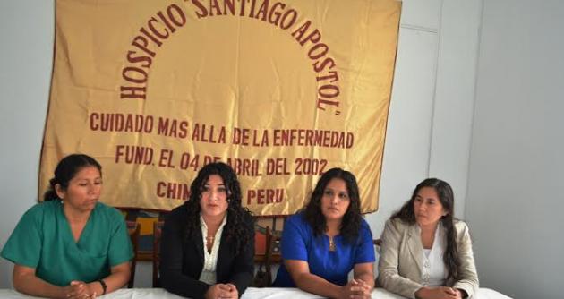 Colaboradoras del Hospicio Santiago Apóstol llaman a la solidaridad de los chimbotanos.