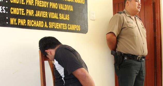 Walter Luján Vásquez de 23 años alias “Chamulla” venía extorsionando a un agricultor en Santa (Foto Lindberg Cruzado)