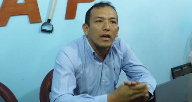 Yuri Espinoza, dirigente del partido político Acción Popular.