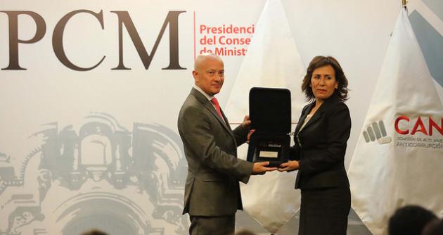La fiscal Nancy Moreno es reconocida por su constante lucha contra la corrupción, a pesar de recibir constantes amenazas. foto: PCM
