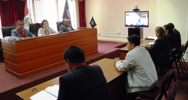 "Goro" respondió a través de una videoconferencia desde el penal de Lurigancho.
