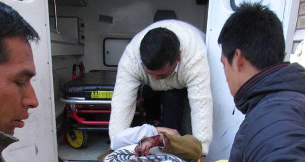 Heridos del accidente de tránsito ocurrido la madrugada de ayer en Recuay. (Foto Huarazenlinea.com)