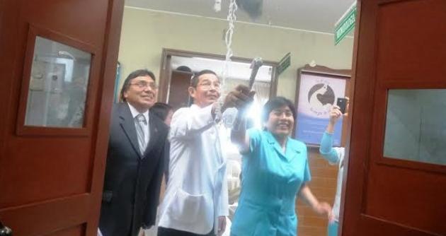 En el hospital La Caleta fue inaugurada hoy la nueva sala de Neonatología con equipos de última generación.