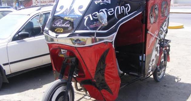 Esta es la mototaxi que dos delincuentes utilizaron en su intento de asalta a una madre de familia.