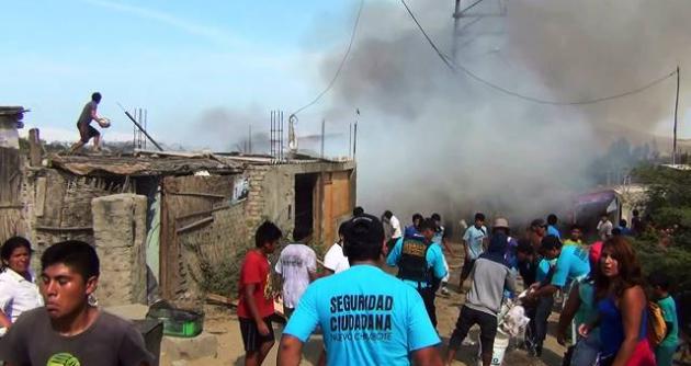 La angustia y desesperación se apoderó de los pobladores de la zona.