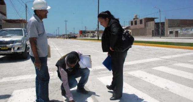 Objetivo de inspección fue comprobar que aún se realizan trabajos a pesar que obra ya fue recepcionada.