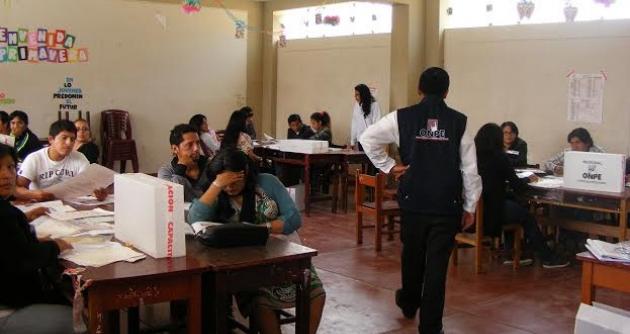 Hoy se realizó la capacitación a los miembros de mesa en la jurisdicción de la Odpe Santa.