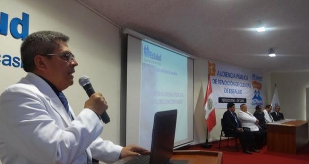 Jorge Campos, gerente departamental de Essalud Ancash. (Foto Andina)