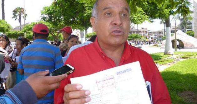 Presidente de la Asociación de Cesados de Enapu, Pedro Arenas.