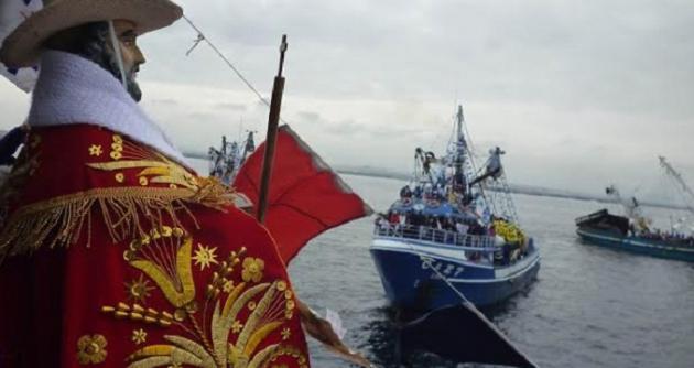 Todo va quedando organizado para la realización de las actividades religiosas en homenaje a San Pedrito. (Foto Chimbotenlinea.com)