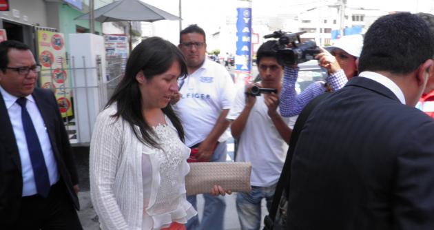 En reiteradas ocasiones Yeni Vilcatoma estuvo en nuestra ciudad para recoger información importante sobre caso "La centralita".