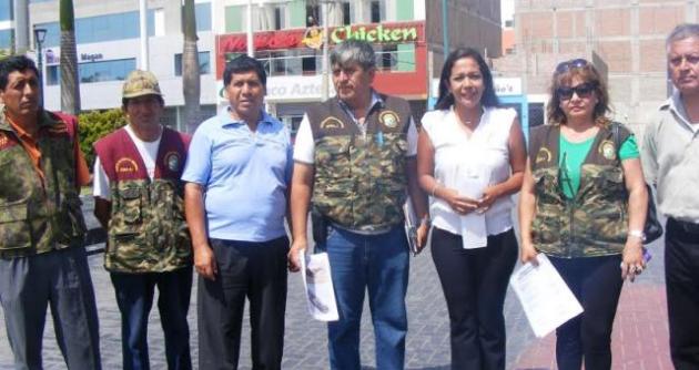 Rondas Urbanas de Nuevo Chimbote y representante de la organización “Indersac”