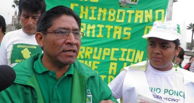 Sabino Ponce, candidato a la alcaldía provincial del Santa por Renovación Ancashina.