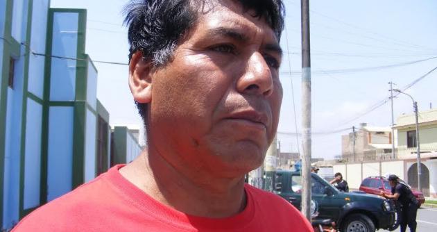 Elvis Pereda Luna, secretaron del Sutramun de Nuevo Chimbote.