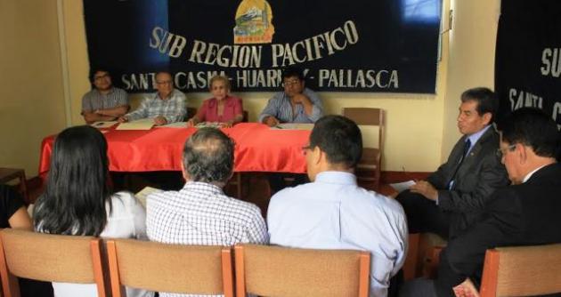 Titular del Corte del Santa se reunió con gerente de Subregión Pacífico y otros funcionarios.