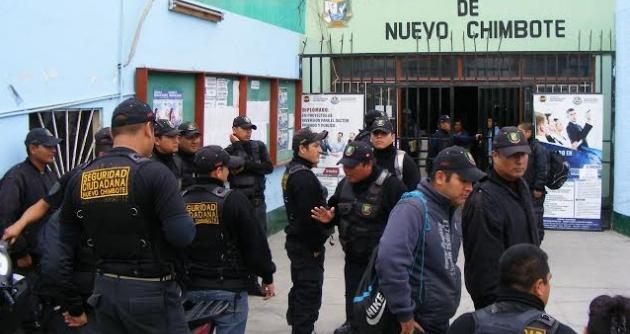 Los agentes de serenazgo de Nuevo Chimbote no laboraron hoy.