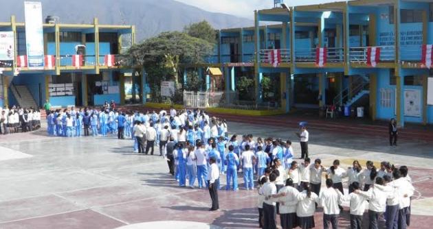 Hoy es el último simulacro escolar de sismo del 2014 en todos los colegios del país. (Foto Chimbotenlinea.com)