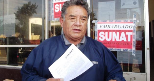 avier Castro Zavaleta, señaló que la Sunat no quiere fraccionar la deuda.