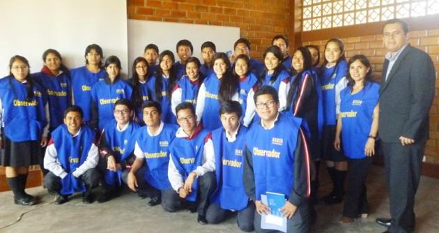 Grupo de adolescentes voluntarios de Transparencia harán observación electoral.